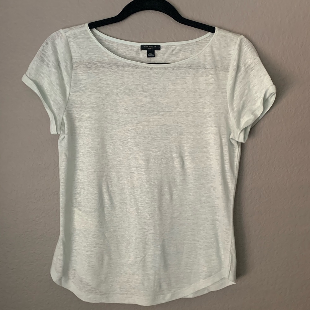 Anne Taylor Light Blue T-Shirt - NWT